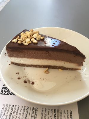 Three chocolate cake at Umami Good Food in Tenerife