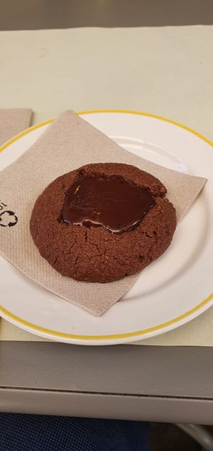 Chocolate cookie at Umami Good Food in Tenerife