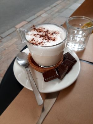 Hot chocolate at Umami Good Food in Tenerife