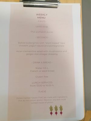 Menu at Umami Good Food in Tenerife