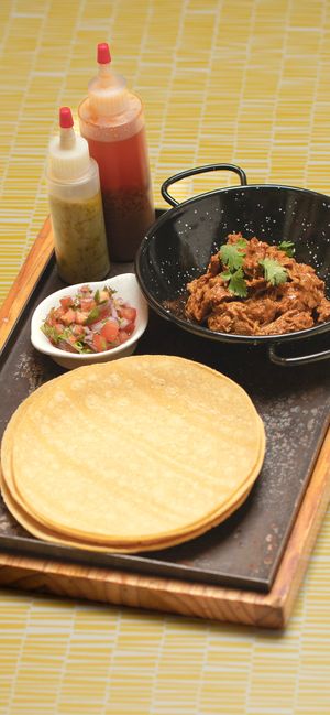 Tacos de delicia pibil  at Umami Good Food in Tenerife