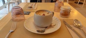 Cappuccino at Umami Good Food in Tenerife