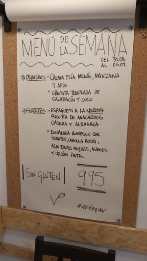 Menu del día!! at Umami Good Food in Tenerife