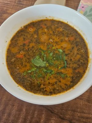 Bean soup- was a good portion. 7lev at SunMoon - Solunska in Sofia