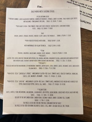 Menù del giorno  at SunMoon - Solunska in Sofia