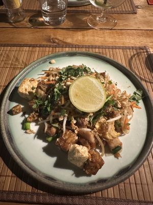 Special vegan pad Thai   at Kahuna in Newquay