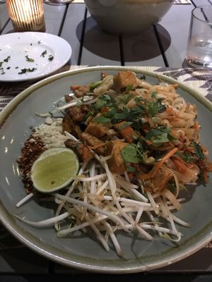 Special veggie Pad Thai 😋 at Kahuna in Newquay