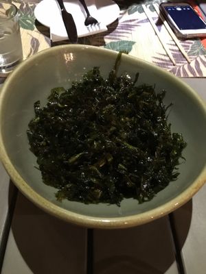 Crispy seaweed  at Kahuna in Newquay