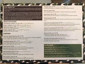 Starters at Kahuna in Newquay