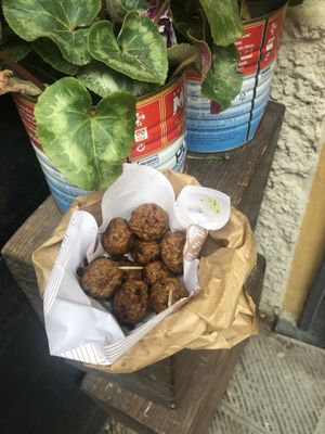 DELICIOUS polpette!  at Il Discovolo in Manarola