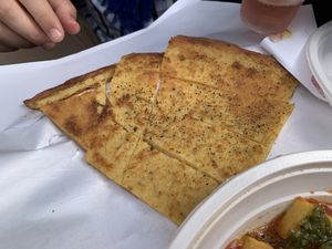Farinata - Chickpea pancakes   at Il Discovolo in Manarola