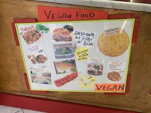 Vegan menu  at Il Discovolo in Manarola