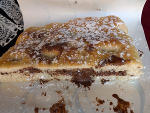 Vegan Nutella focaccia at Il Discovolo in Manarola