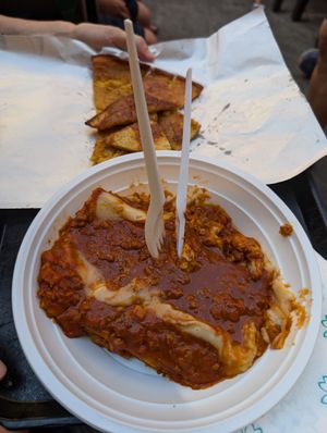 Yummy soya ragu lasagna at Il Discovolo in Manarola