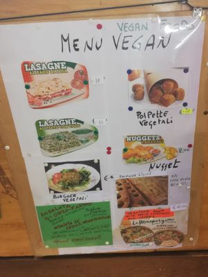 Vegan menu at Il Discovolo in Manarola