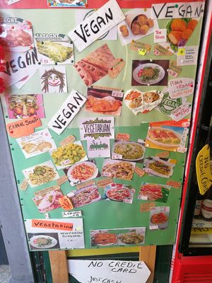 Vegan menu at Il Discovolo in Manarola