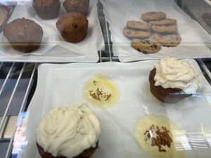 The dessert case!!  at Apron Strings in Ocean Springs