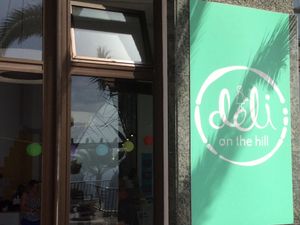 Always a warm welcome! at deli on the hill in Tenerife