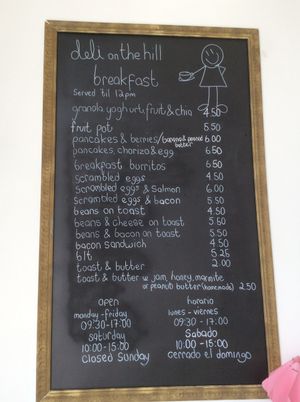 Some fine breakfast veggie and vegan here, including the pancakes.  at deli on the hill in Tenerife