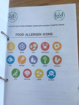 Menu  at deli on the hill in Tenerife