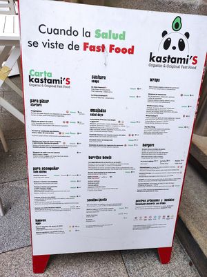 Menu at kastami'S in Vigo