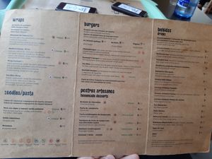 the menu at kastami'S in Vigo