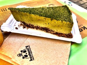 Raw Vegan GF matcha cake !  at kastami'S in Vigo