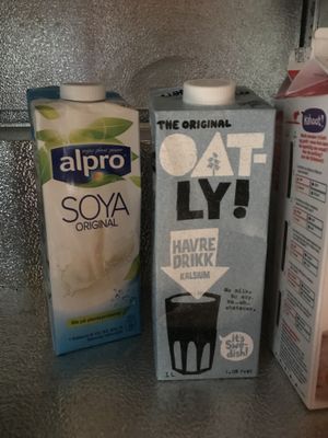 Soy-and oatmilk at Mjølfjell UH in Voss