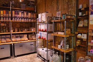 Refill station at BYO in South West London