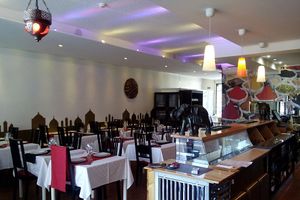 Restaurant interior  at Farah's Tandoori in Carcavelos
