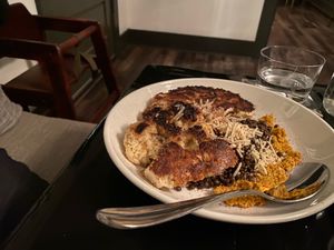 Cauliflower steak at Sage and Cinder in Mukilteo
