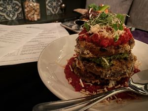 Eggplant parmigiana  at Sage and Cinder in Mukilteo