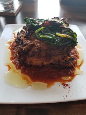 Spanish potato casserole at Sage and Cinder in Mukilteo