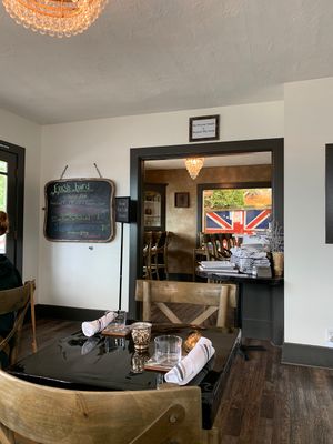 Looking at the bar. Happy hour from 3:00 to 6:00 pm Tuesday through  Friday. at Sage and Cinder in Mukilteo