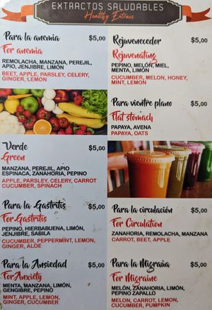 Menu 6 of 9, March 2023 (only sections with veggie options) at Shawarma Hot in Puerto Villamil
