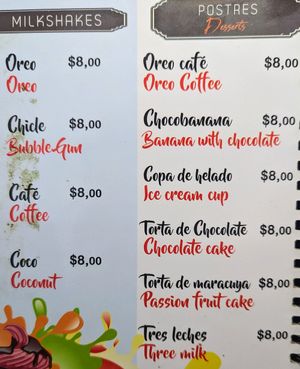 Menu 7 of 9, March 2023 (only sections with veggie options) at Shawarma Hot in Puerto Villamil