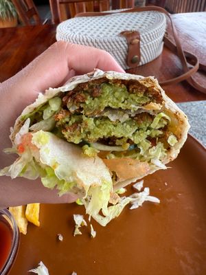 Falafel wrap  at Shawarma Hot in Puerto Villamil