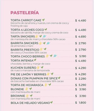 Lots of vegan sweets   at La Casa Organica in Santiago