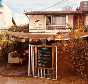 The shop front  at La Casa Organica in Santiago