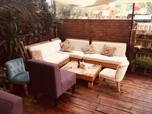 A beautiful place to sit  at La Casa Organica in Santiago