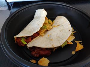 Chilli Con Carne Tacos [£5.95] – Filled with chilli con carne, smashed avocado and nacho crumb (Part of Veganuary 3 Courses for £14.95) at All Bar One in Cambridge