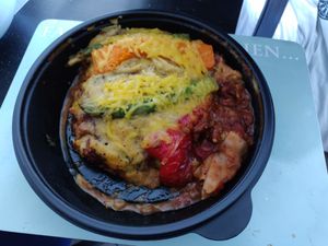 Vegan Lasagna [£10.95] – Topped with roasted butternut squach, peppers and courgette (Part of Veganuary 3 Courses for £14.95) at All Bar One in Cambridge