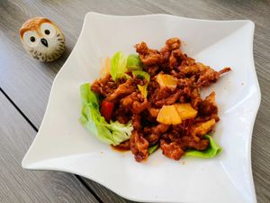 Sweet & Sour Abalone Mushroom at Yuan Xiang Vegetarian Food 圆香素食 - Tampines in East Singapore