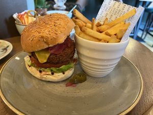 Plant based burger   at All Bar One - Wimbledon in South West London