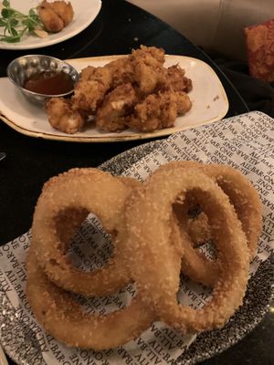 The Cauliflower bites and onion rings were crispy and tasty    at All Bar One - Waterloo in South East London