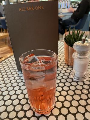 Raspberry soda - All Bar One, Edinburgh Airport  at EDI - All Bar One in Edinburgh