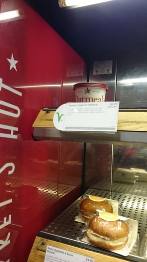 Vegan lable at Pret A Manger - UPenn Wharton in Philadelphia
