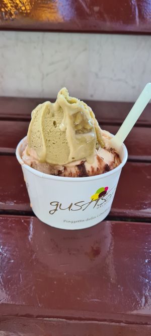 Already tried, soooo good. Pistacchio, nocciola and cream. at Gelateria GustiSonGusti in Cavallino-treporti