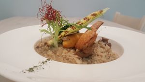 Truffle risotto at Lumiere in Zhubei