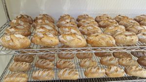 walnut bread at Lumiere in Zhubei